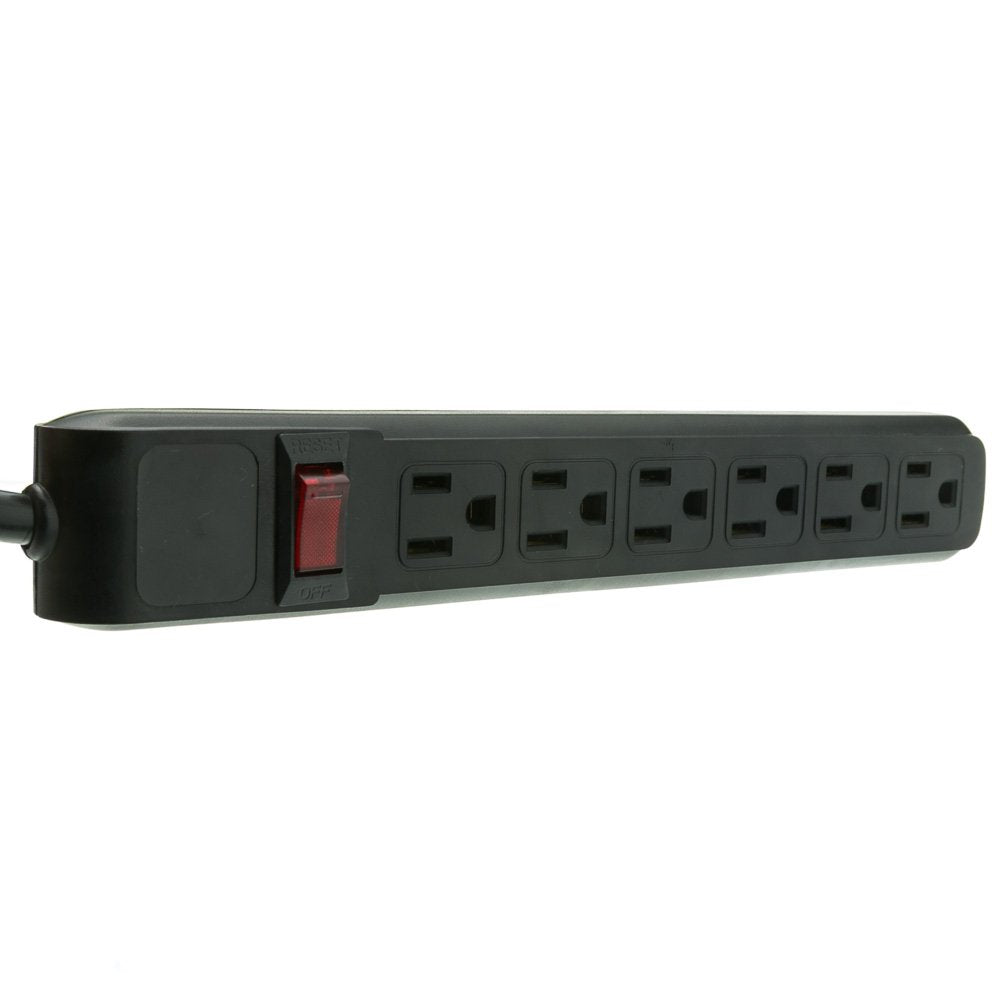 CableWholesale 15ft Surge Protector, 6 Outlet
