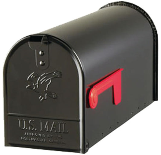 Gibraltar Elite E1100B00 Post-Mount Mailbox Black Medium
