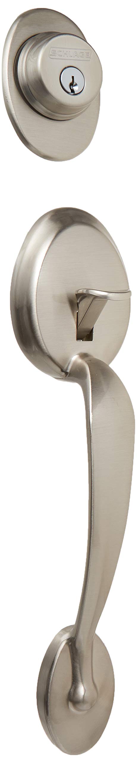 Schlage F60PLY619GEO Plymouth Handleset Satin Nickel