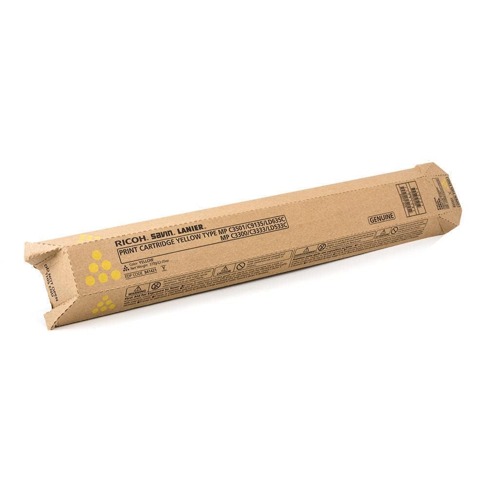 Ricoh Aficio MPC3001 Sd Yld Yellow Toner Yield 16,000