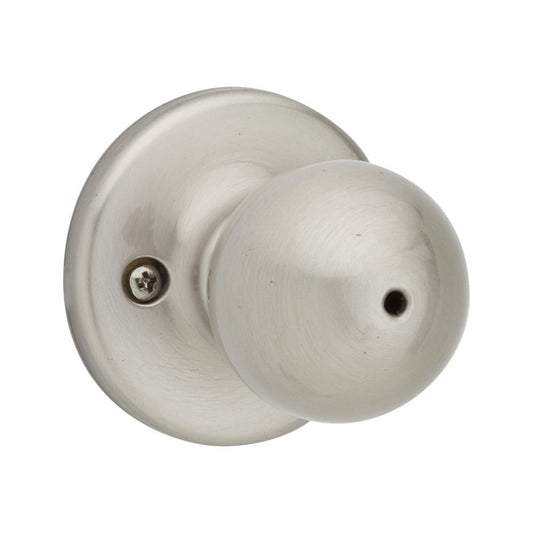 Kwikset Polo Bed/Bath Knob Satin Nickel