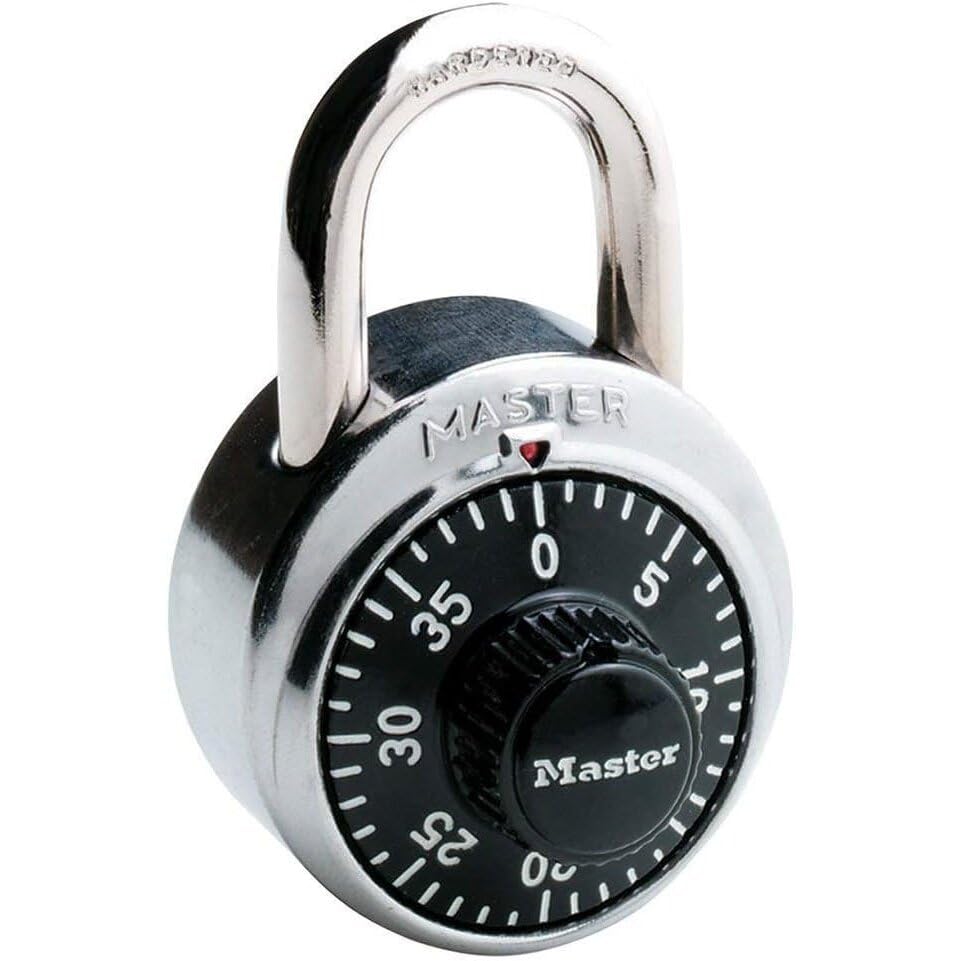 Master Combination Lock 1 15/16'' Black Dial 15 Pack