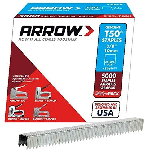 Arrow T50 3/8-Inch Staples 5,000ct 2 Pack