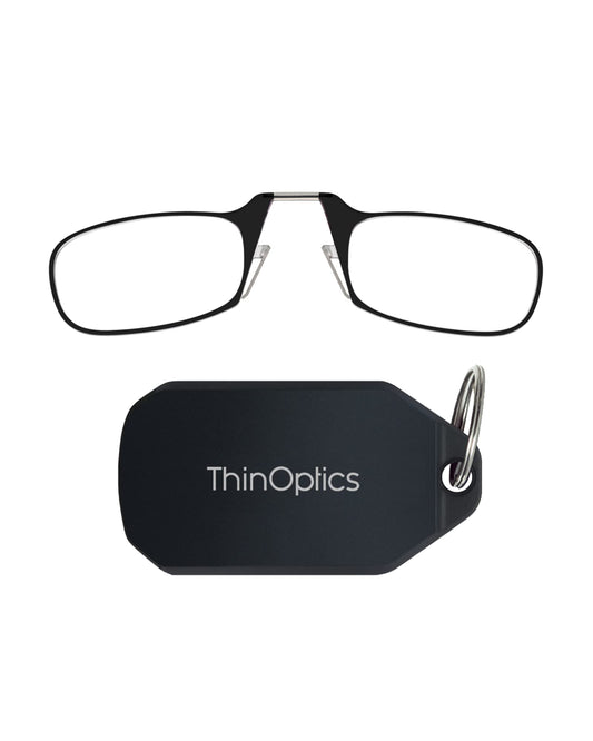 ThinOptics Universal Pod White Keychain Reading Glasses