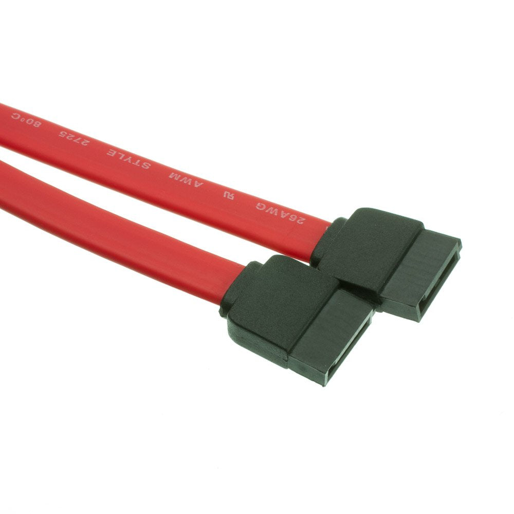 CableWholesale SATA Data Cable 1.5ft Female/Female 26AWG Red