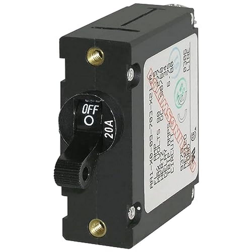 Blue Sea 7212 AC/DC Magnetic Circuit Breaker 20A