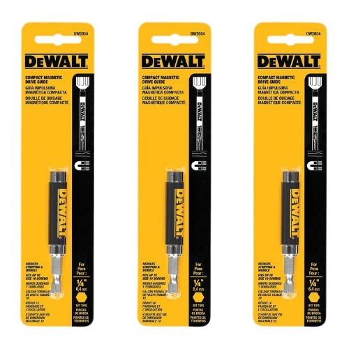 DEWALT DW2054 1/4-Inch Magnetic Drive Guide 3-Pack