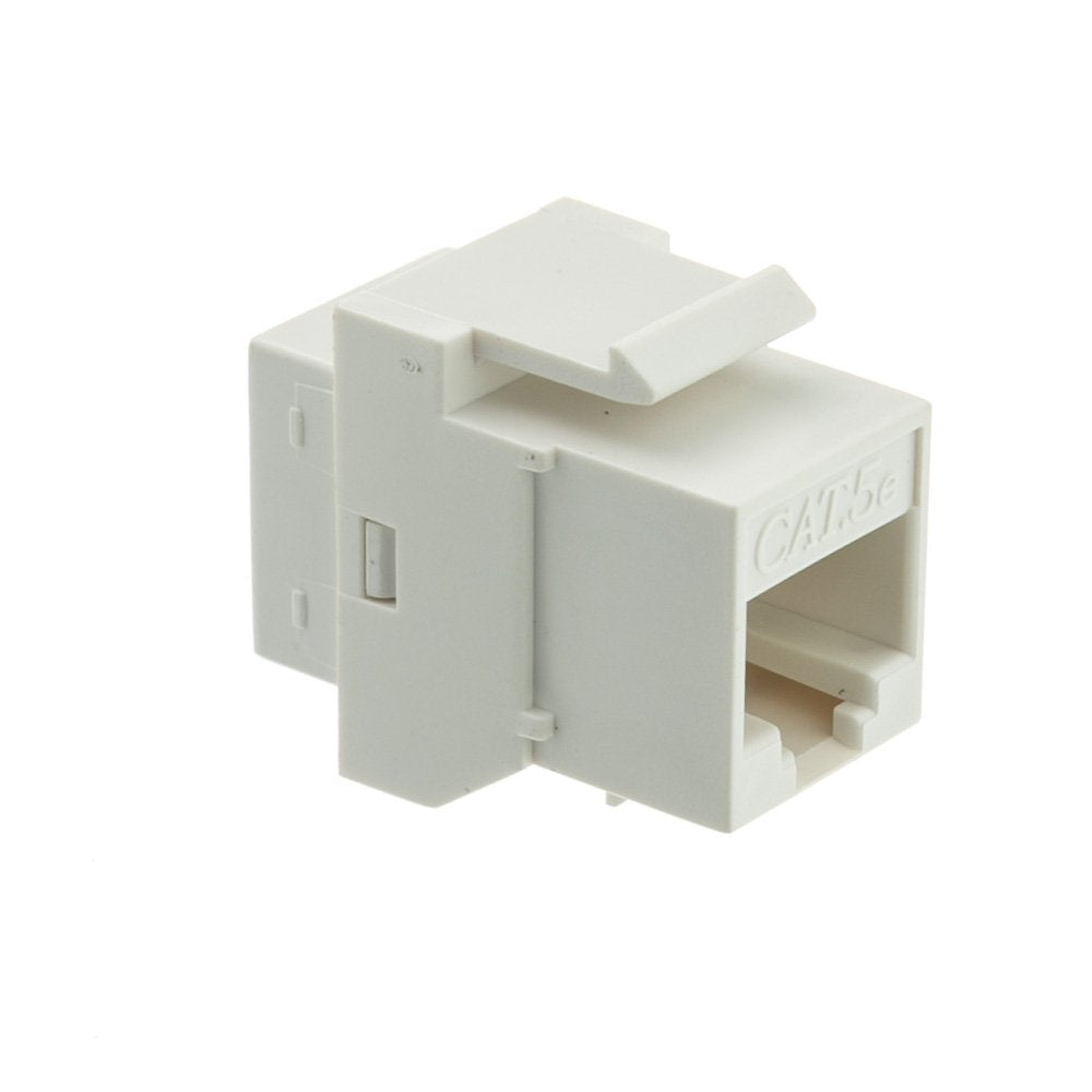 CableWholesale Cat5e Keystone Inline Coupler RJ45 Female