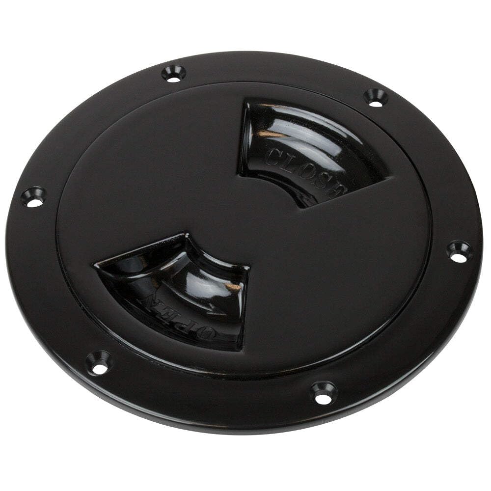 Sea-Dog Smooth Quarter Turn Deck Plate 5" Black