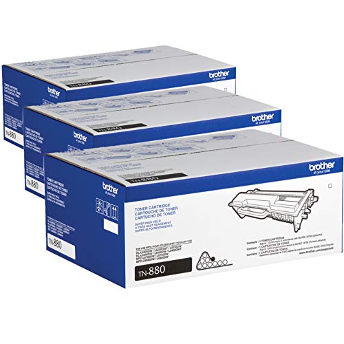 Brother Genuine Super High Yield Toner Cartridge, TN880, Replacement Black Toner, Page Yield Up to 12,000 Pages, Amazon Dash Replenishment Cartridge / 3-Toner Cartridges3