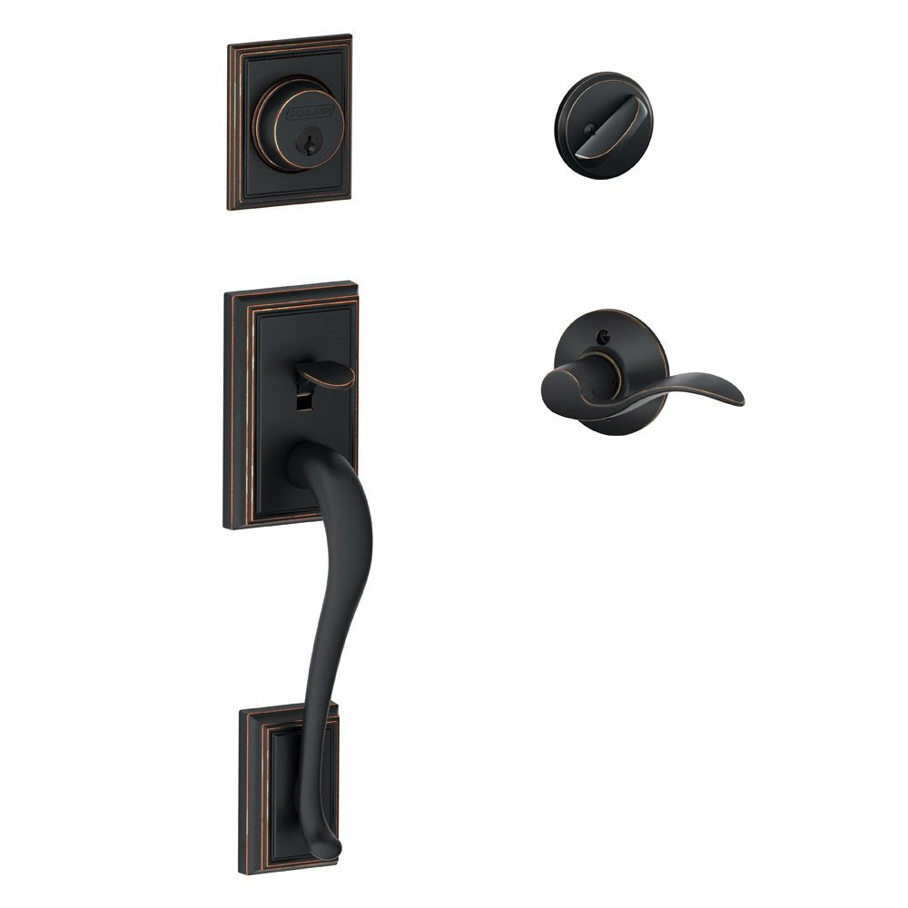 Schlage Addison Handleset F60 ADD 716 Acc LH