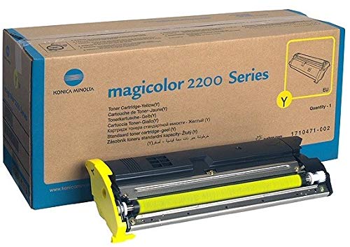 Konica-Minolta Genuine (1710471-002) Yellow Laser Toner Cartridge (up to 6,000 Pages)