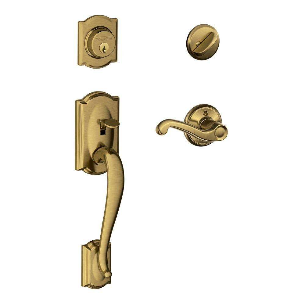 Schlage Camelot Single Cylinder Handleset F60 CAM 609 FLA RH