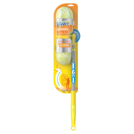 Heavy Duty Dusters with Super Extender Handle, 6 Ft Handle, 1 Handle/4 Dusters, 4/Carton 3700077326