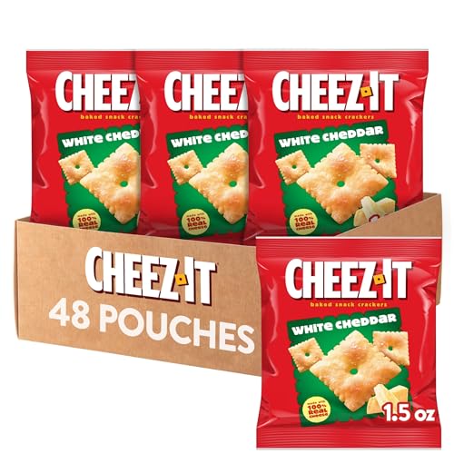 Kellogg's Cheez-It White Cheddar Crackers 48 Pouches