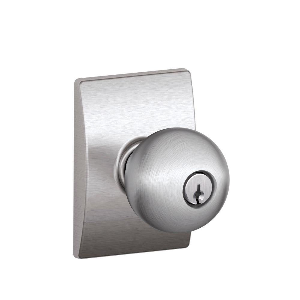 SCHLAGE ORBIT ENTRY K4 SATIN C