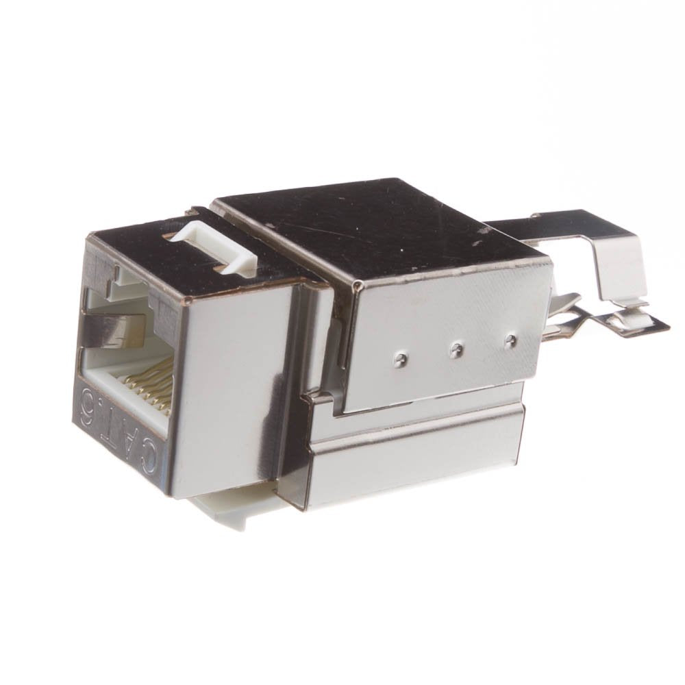 CableWholesale Slimline Shielded Cat6 Keystone Jack RJ45