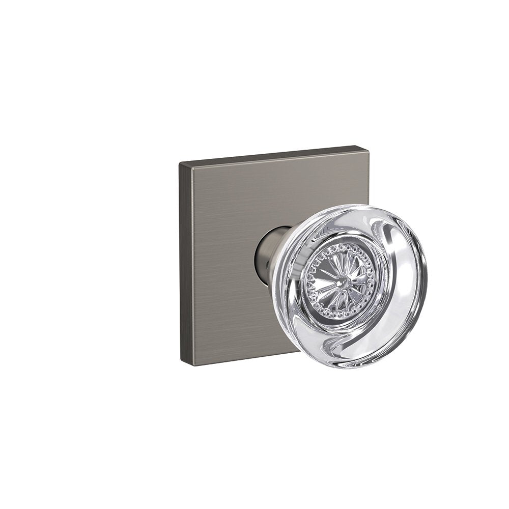 Schlage Hobson Glass Knob FC172 HOB 619 COL