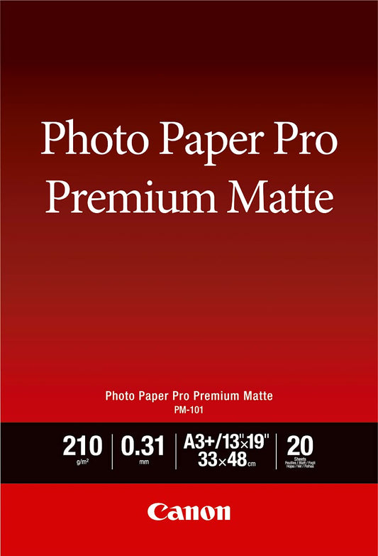 Canon PM-101 Photo Paper Pro Premium Matte 13x19 20-Sheet
