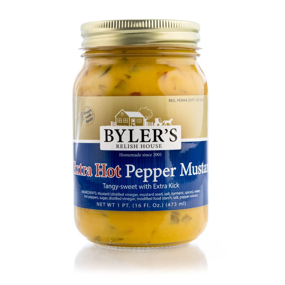 Byler's Extra Hot Pepper Mustard 16oz