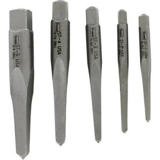 Irwin 5 Pc. Straight Flute Screw Extractor Set