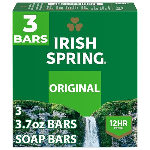 Irish Spring Deodorant Bath bar, Original - 3.75 Ounce , 3Count