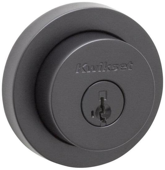 Kwikset Milan 158RDT-S.STRKP Single Cylinder Deadbolt Matte Black