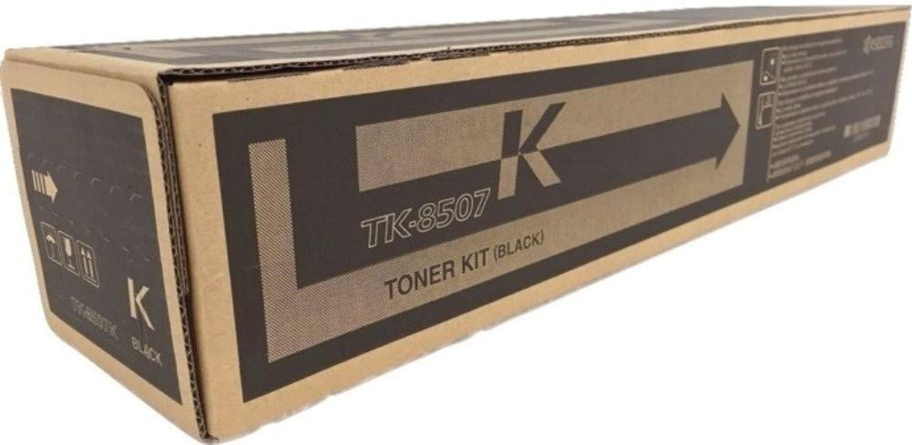 Kyocera 1T02LC0US1 Model TK-8507K Black Toner Cartridge For use with Kyocera TASKalfa 4550ci, 4551ci, 5550ci and 5551ci Color Multifunctional Printers