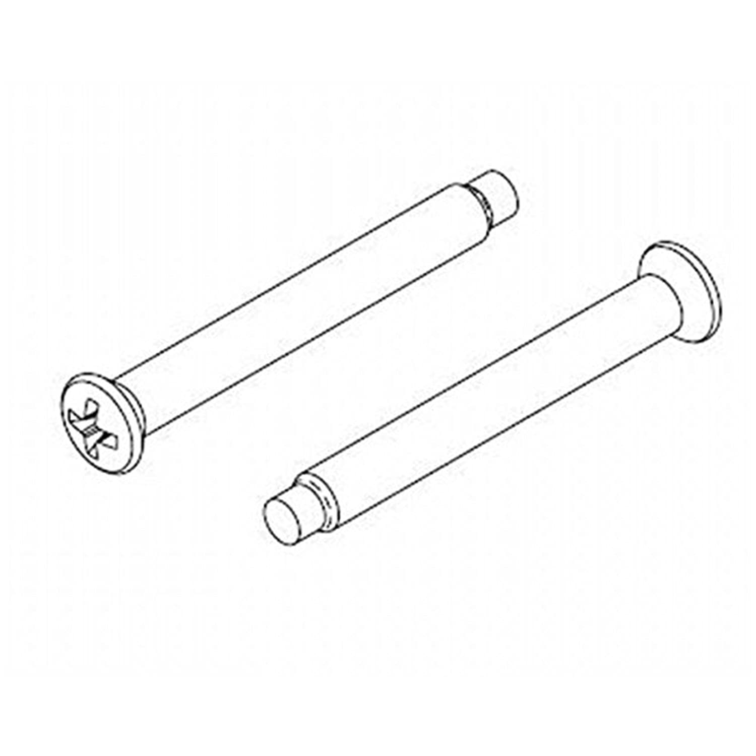 Kwikset 81835-26 Knobs & Levers Machine Screws Bright Chrome