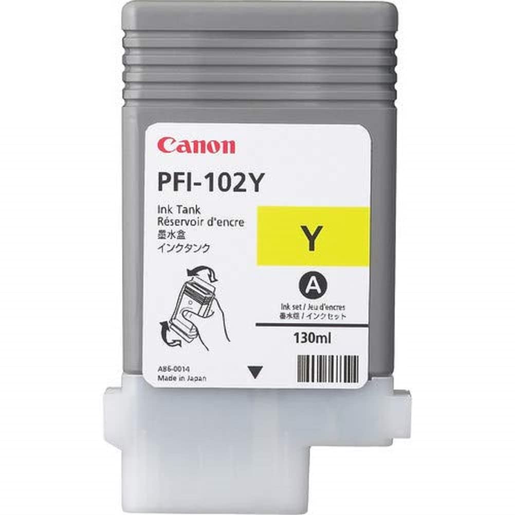 0898B001(PFI-102) Ink, 130 mL, Yellow