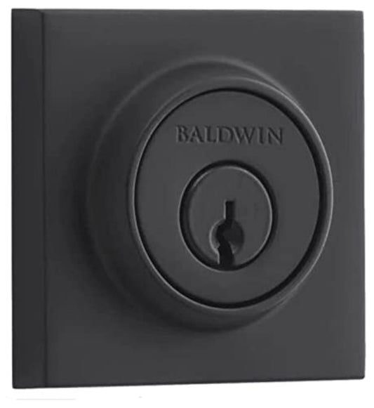 Baldwin SCCSD190S Baldwin SC.CSD.SMT Contemporary Square SmartKey Single Cylinder Keyed Entry Deadbolt