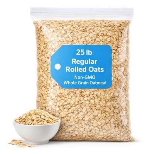 Regular Rolled Oats (25 Pound Bag) Non-GMO by Grain Millers