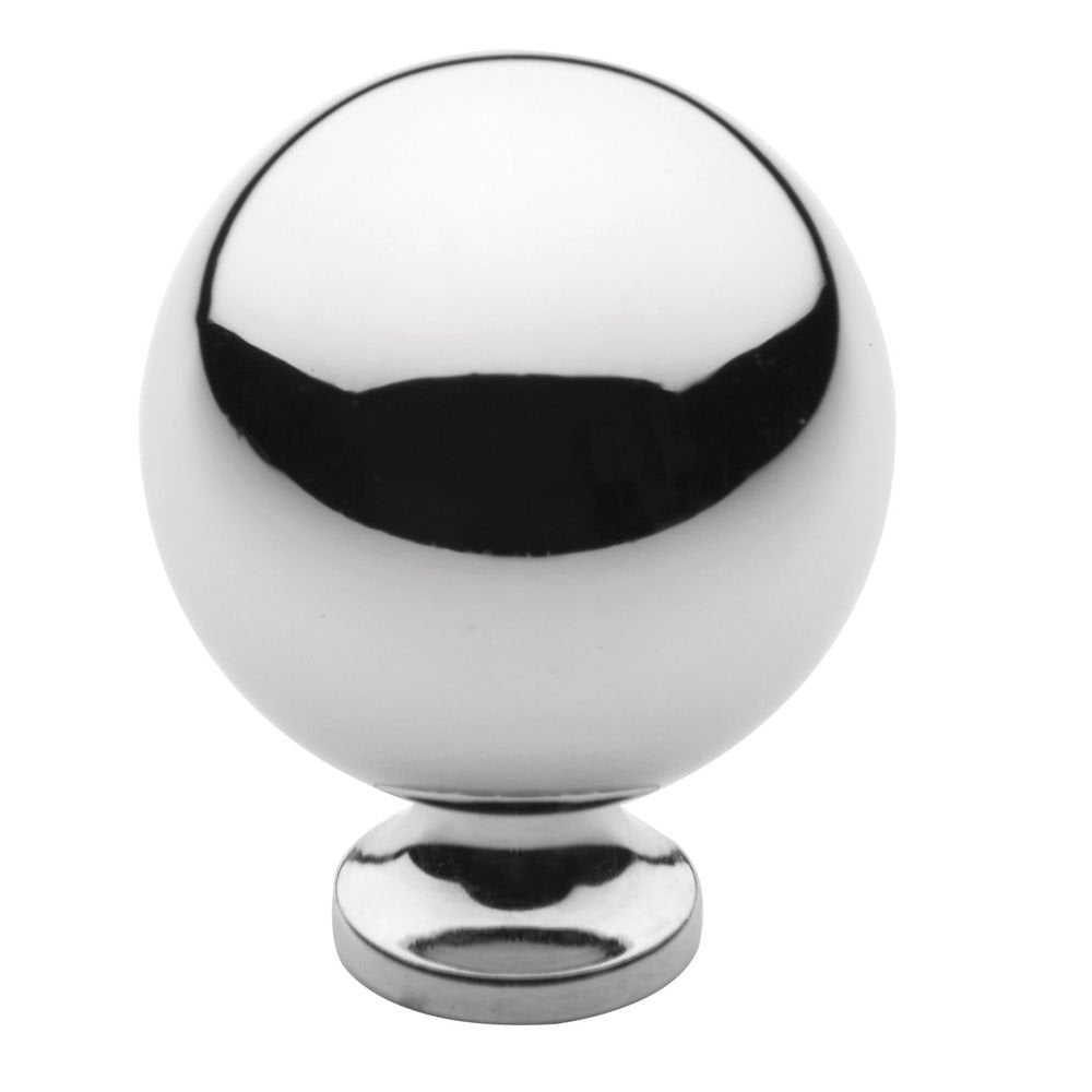 Baldwin 4961260 Round Cabinet Knob Bright Chrome