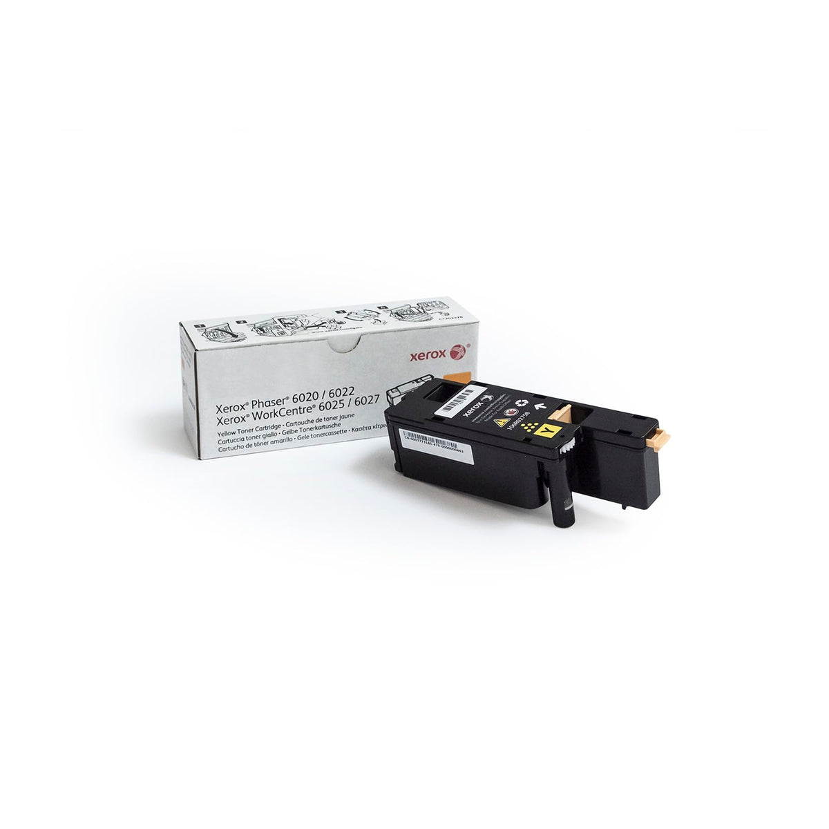 Xerox Phaser 6022/WorkCentre 6027 Yellow Toner Cartridge (1,000 Pages) - 106R02758