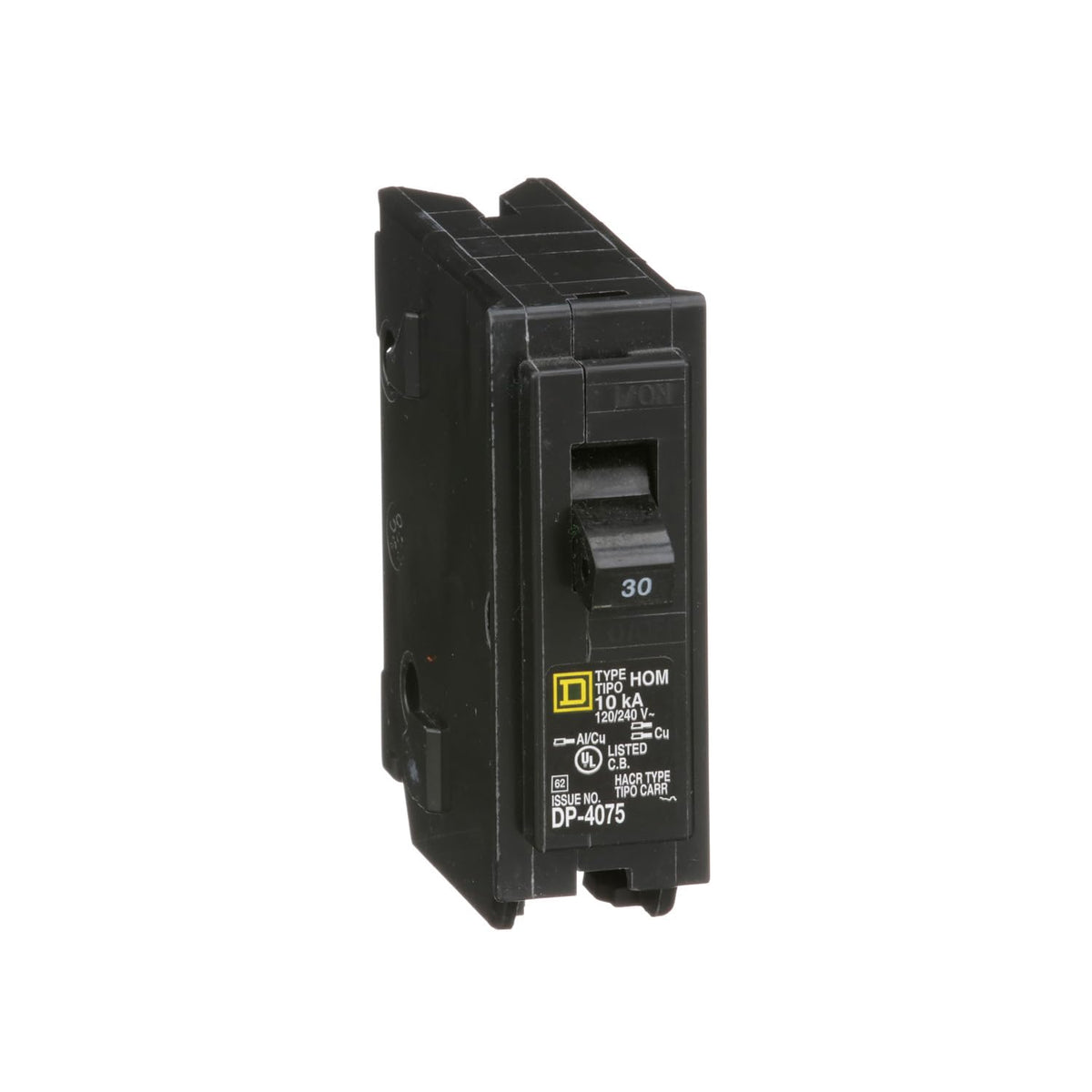 Square D HOM 1P 30A Circuit Breaker 1"