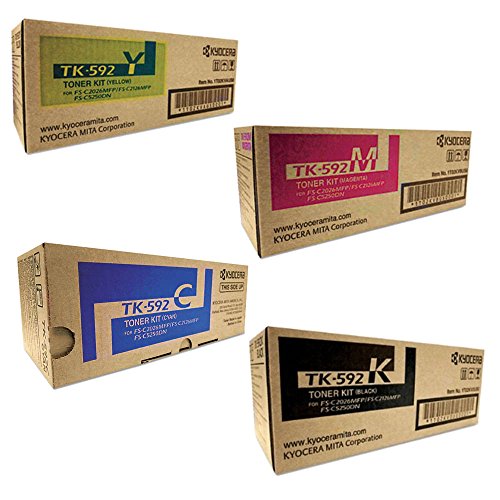 KYOCERA Mita FS-C2626MFP Toner Cartridge Set (OEM) Black. Cyan. Magenta. Yellow