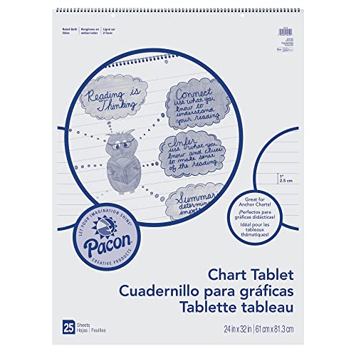 Pacon Chart Tablet 74610, 24 x 32, 25 Sheets