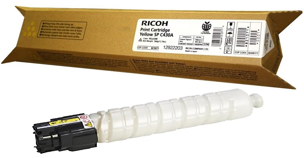 Ricoh Type SPC430A OEM Toner: Yellow 821071