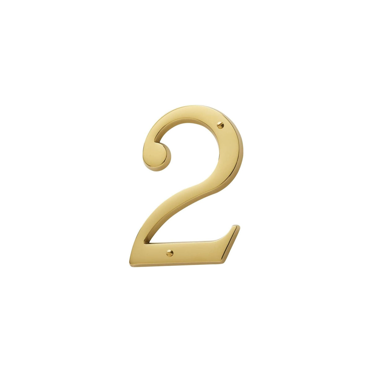 Baldwin Estate 90672.003.CD Brass House Number 2 4.75"
