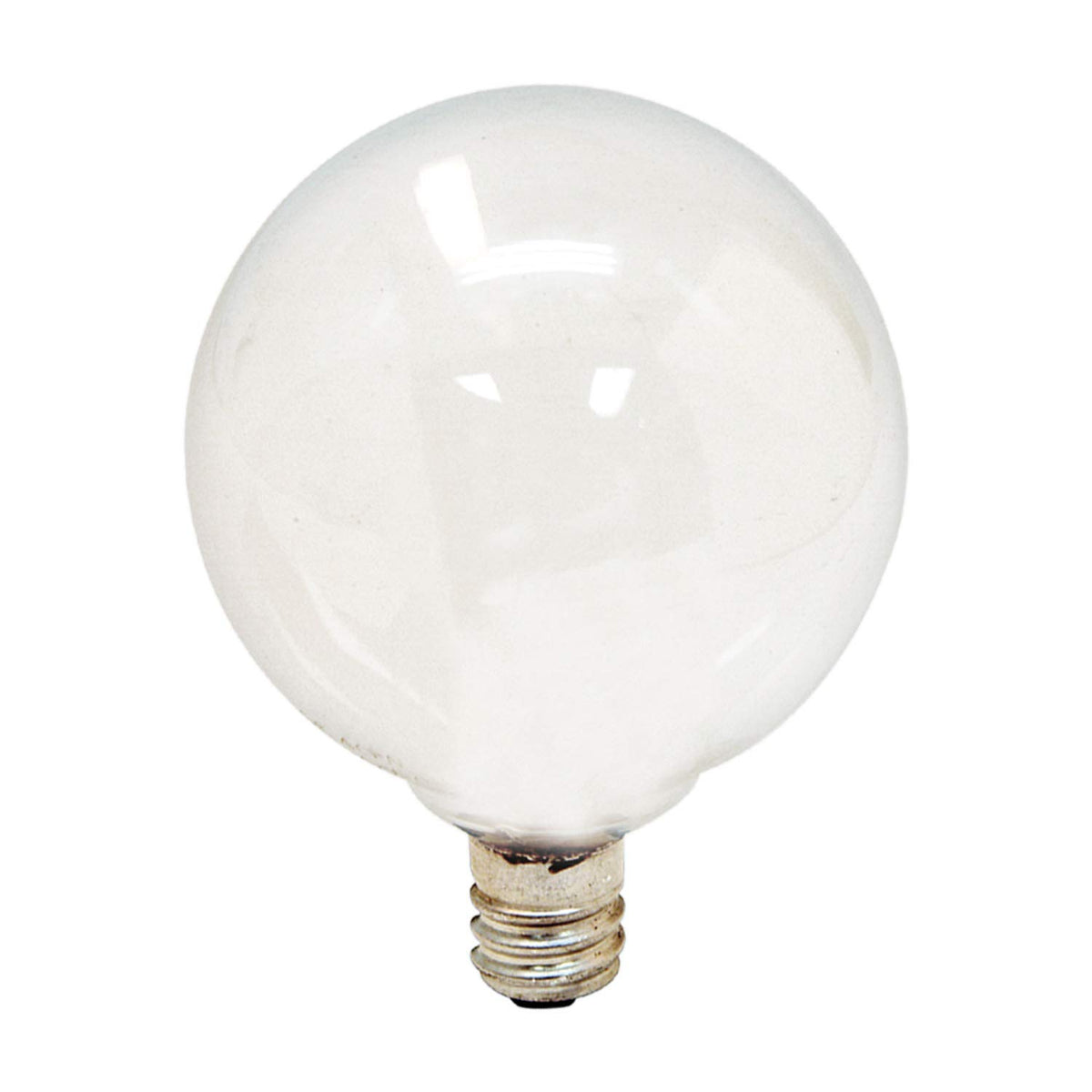 GE Soft White G16.5 Light Bulb 25W 2-Pack