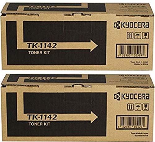 Kyocera-Mita Genuine (TK-1142) Black Copier Toner Cartridge (up to 7,200 Pages) (2 Pack)