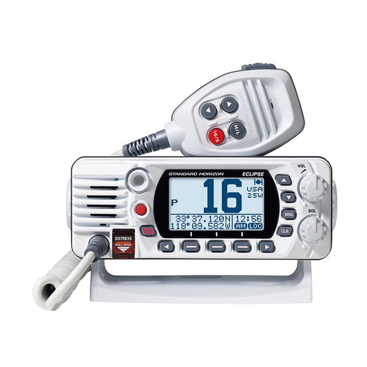 Standard Horizon GX1410GW Eclipse Series 25W Fixed Mount VHF/GPS - White