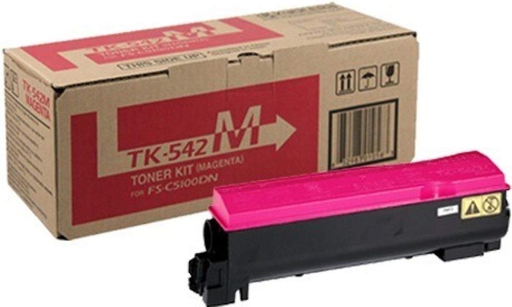 Kyocera 1T02HLBUS0 Model TK-542M Magenta Toner Cartridge For Use With Kyocera FS-C5100DN Color Network Laser Printer, Up To 4000 Pages Yield