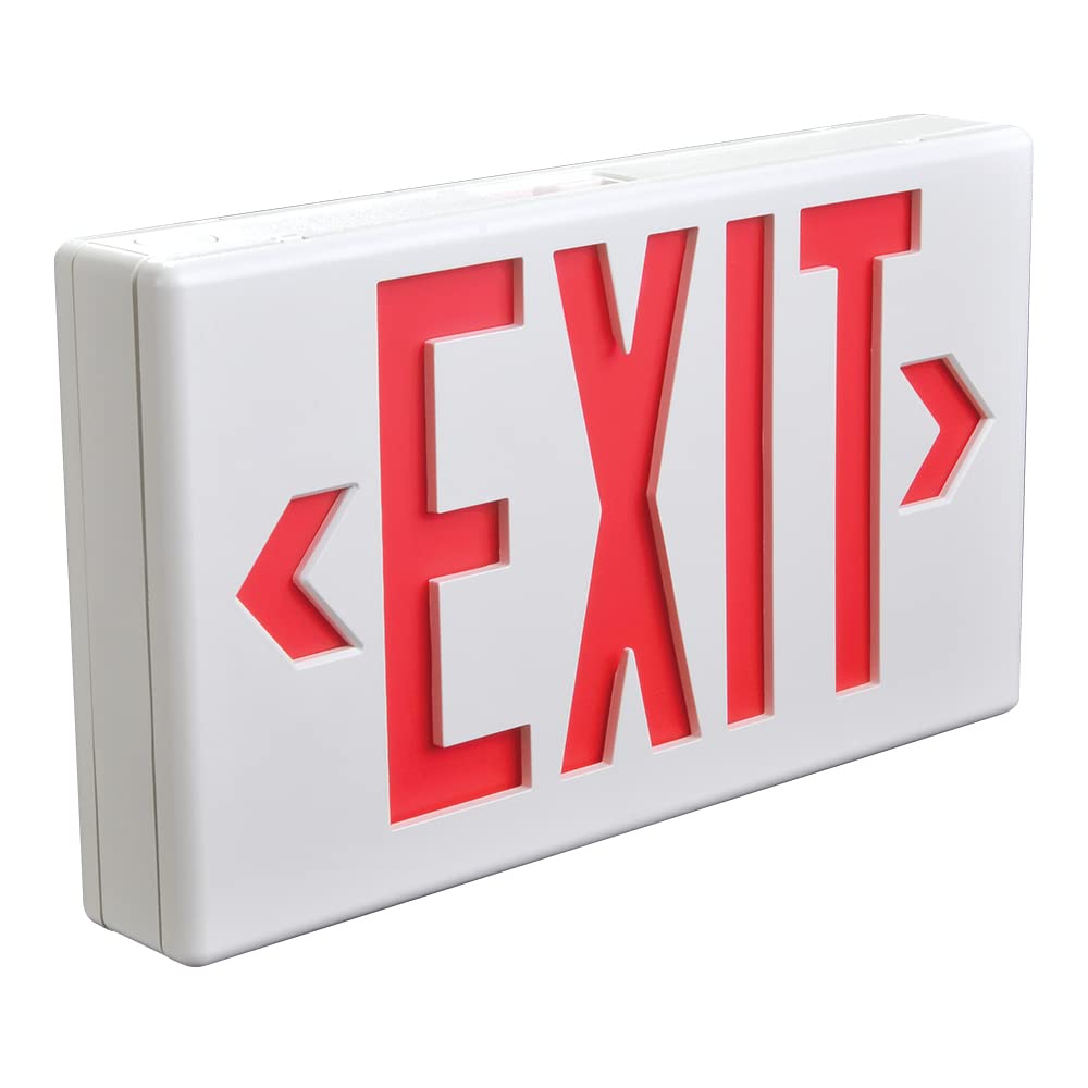 SURE-LITES LED Exit Sign 120-277V White
