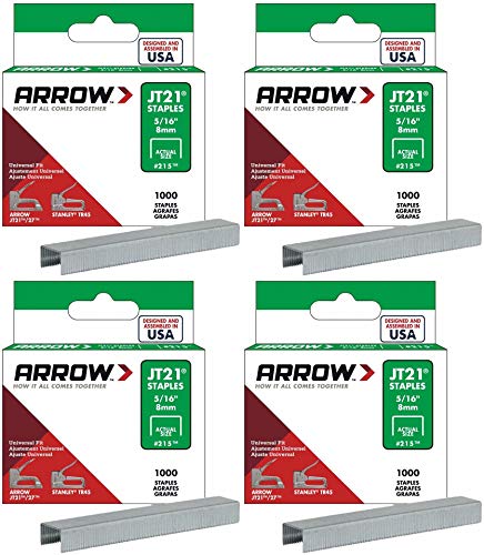 Arrow JT-21 Staples 5/16" 1000-Pack