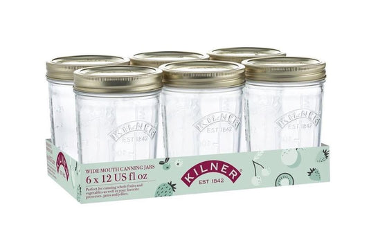 Kilner 12oz Wide Mouth Jars Set of 6