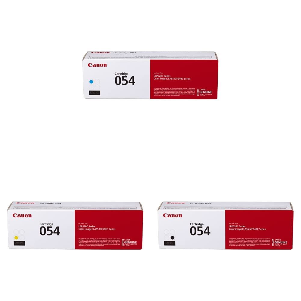 Canon Genuine Toner 054 Cyan & Black 3023C001 1 Pack