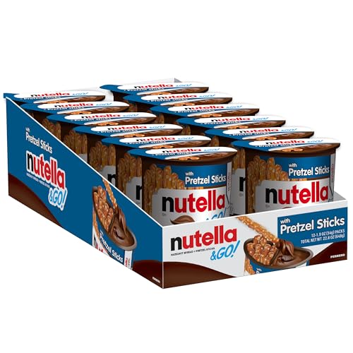 Ferrero Nutella & Go! Hazelnut Spread with Pretzel Sticks 12 Pack 22.8 oz