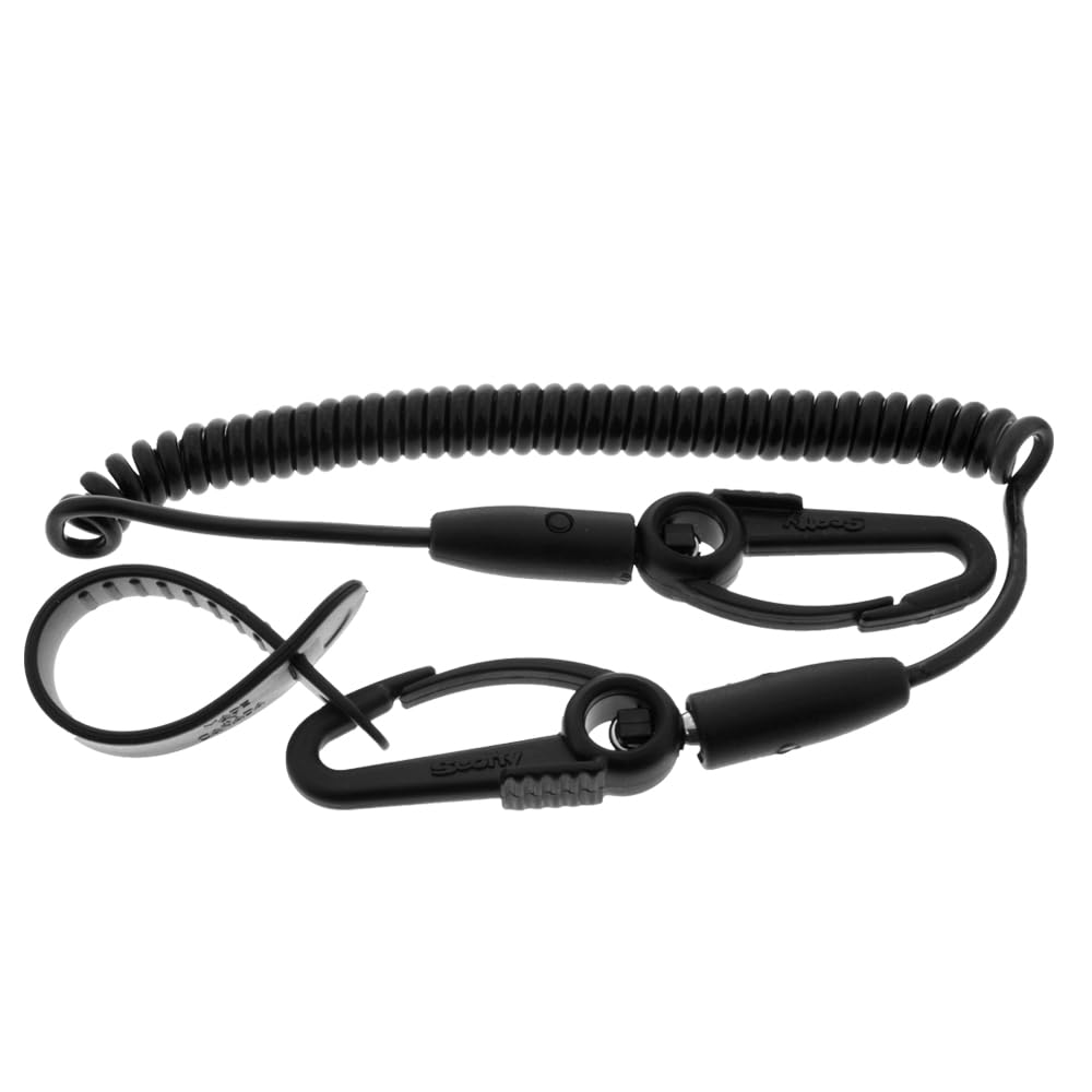Scotty #130-BK Safety Leash with Flexcoil