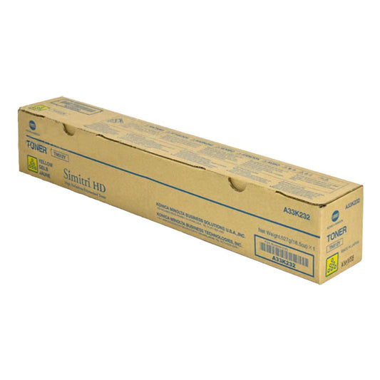 Genuine OEM Brand Name Konica Minolta TN512Y Yellow Toner for Bizhub C454/C554 A33K232